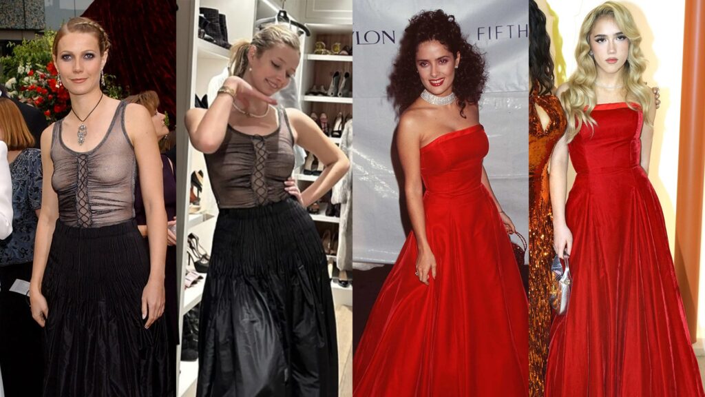 Toutes les filles de célébrités qui ont emprunté des vêtements dans la garde-robe de leur mère au fil des ans.
| Vogue Espagne